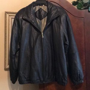 Men’s Preston & York Leather Jacket Size Large
